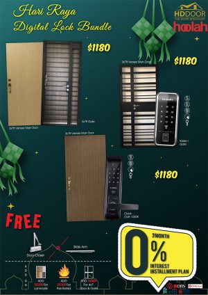 Hari Raya Aidilfitri Door Gate Digital Lock Bundle Promotion Sale 2020